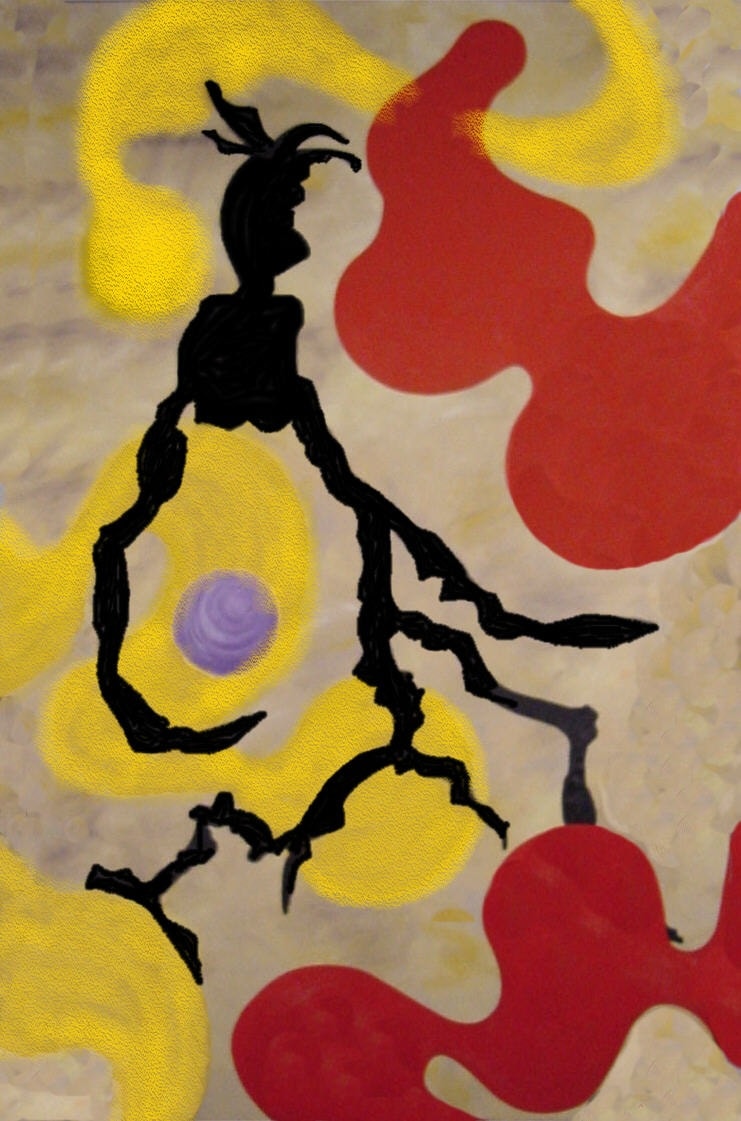 WALKING MAN AND THE RED GHOST