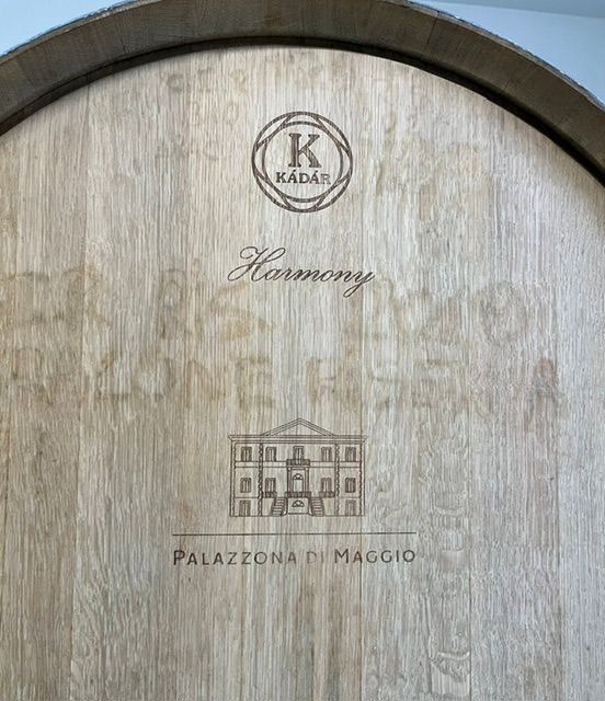 Wine barrel at Bologna vineyard